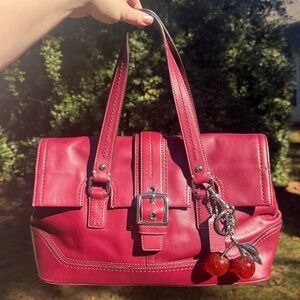 Coach Burgundy Hamilton Satchel Bag (Rare color!)